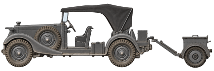 Mittlerer geländegängiger Pkw. Kfz. 12