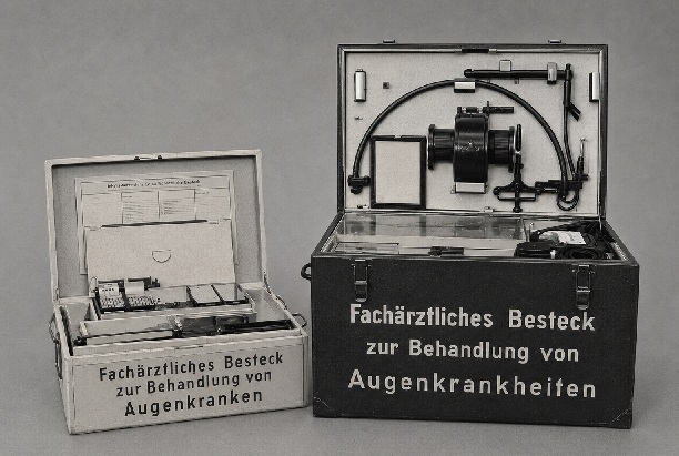 Fachärztliches Besteck zur Behandlung von Augenkranken